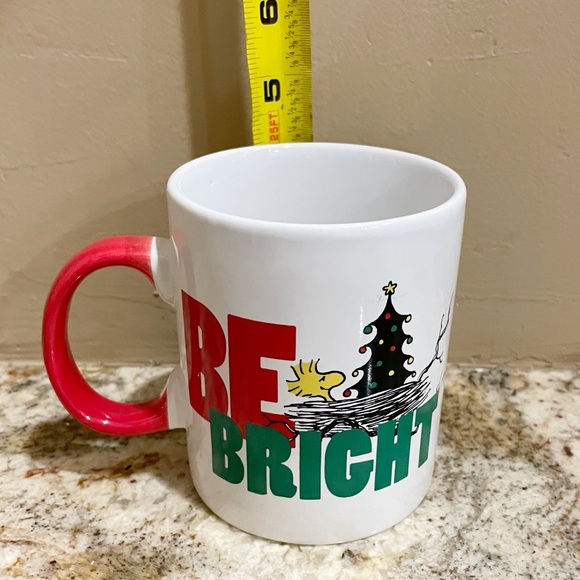 Peanuts Woodstock Be Bright Holiday Ceramic Mug 16 oz. - Picture 7 of 8